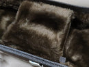 Case Bandolim Marrom Linho Café com Pelúcia Marrom Café