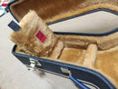 Case Banjo Azul Costurado com Pelúcia Caramelo