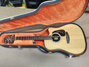 Case Violão Takamine 6 Cordas Azul 3D com Pelúcia Laranja