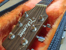 Case Violão Takamine 6 Cordas Azul 3D com Pelúcia Laranja