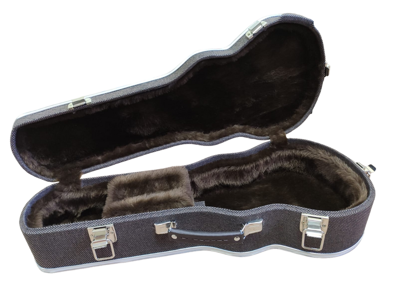 Case Cavaco Marrom Linho Café com Pelúcia Marrom