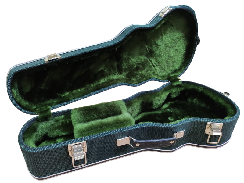 Case Cavaco Bi-Color Preto 3D com Pelúcia Verde Escura