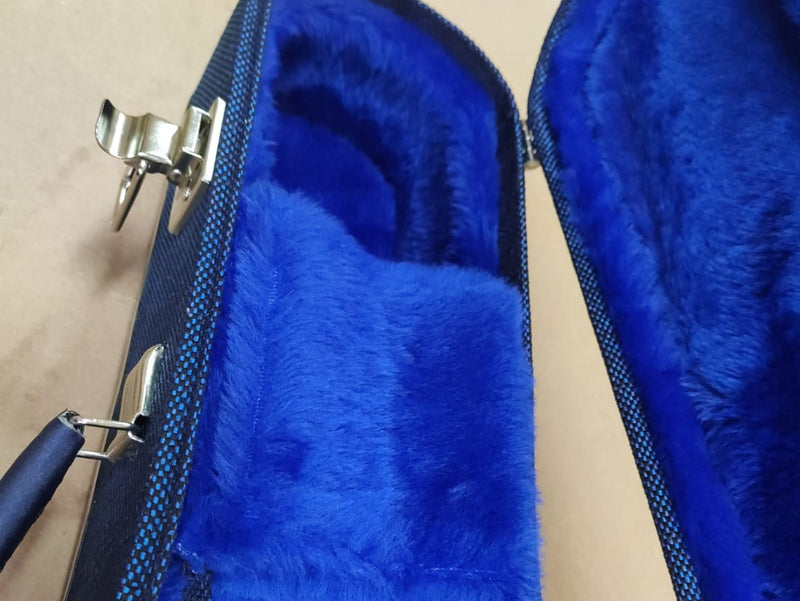 Case de Cavaco Azul Linho com Pelúcia Azul Bic