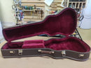 Case Violão 6 modelo Takamine Marrom Claro com Pelúcia Vinho