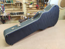 Case Violão 6 Cordas modelo Takamine Azul Linho com Pelúcia Cinza Chumbo