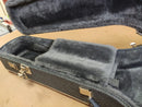 Case Violão 6 Cordas modelo Takamine Azul Linho com Pelúcia Cinza Chumbo