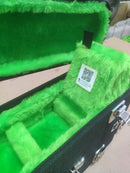 Case Duplo Cavaco/Cavaco Preto Honda com Pelúcia Verde Florescente