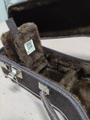 Case Banjo Marrom Liso Envelhecido com Pelúcia Marrom