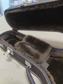 Case Bandolim 8 e 10 Cordas Marrom Linho com Pelúcia Marrom