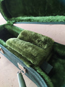 Case de Banjo Verde Liso com Pelúcia Verde