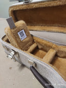 Case Cavaco Bi-Color Marrom Linho com Pelúcia Caramelo