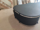 Case Violão 6 modelo Takamine Preto Honda com Pelúcia Roxa