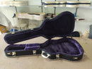 Case Violão 6 modelo Takamine Preto Honda com Pelúcia Roxa