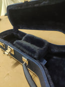 Case Banjo Azul Linho com Pelúcia Azul