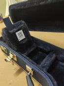 Case Banjo Azul Linho com Pelúcia Azul