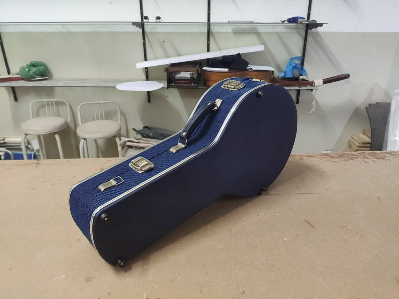 Case Banjo Azul Linho com Pelúcia Azul