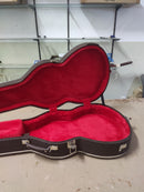 Case Violão 6 e 7 cordas Marrom Linho com Pelúcia Vermelha